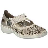 Rieker 413G4-14 (Dorset) Beige Metallic Perle Shoes