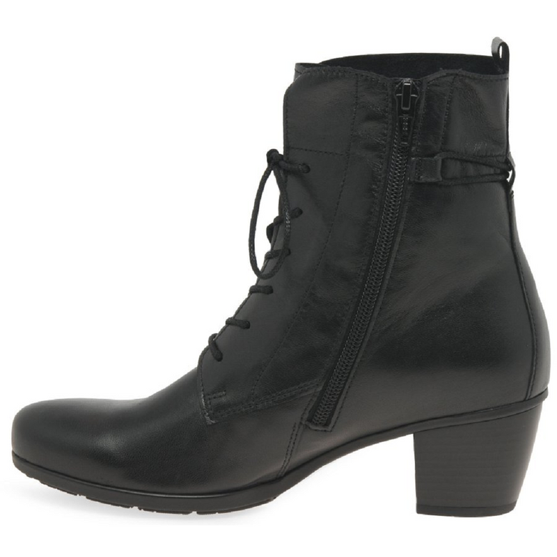 Gabor Easton Black Ankle Boots