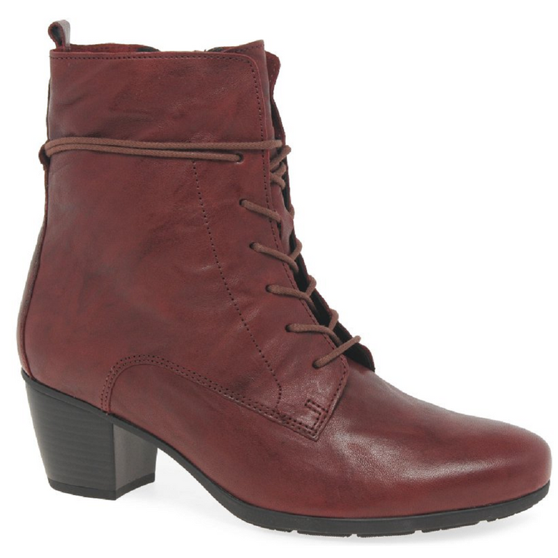 Gabor Easton Dark Red Ankle Boots