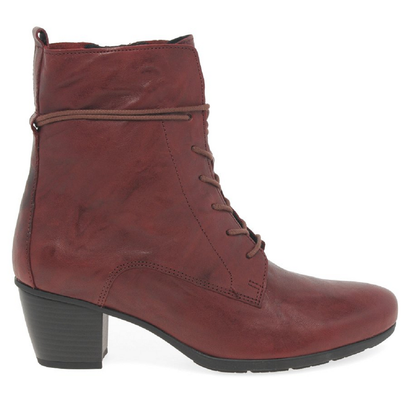 Gabor Easton Dark Red Ankle Boots