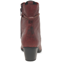 Gabor Easton Dark Red Ankle Boots