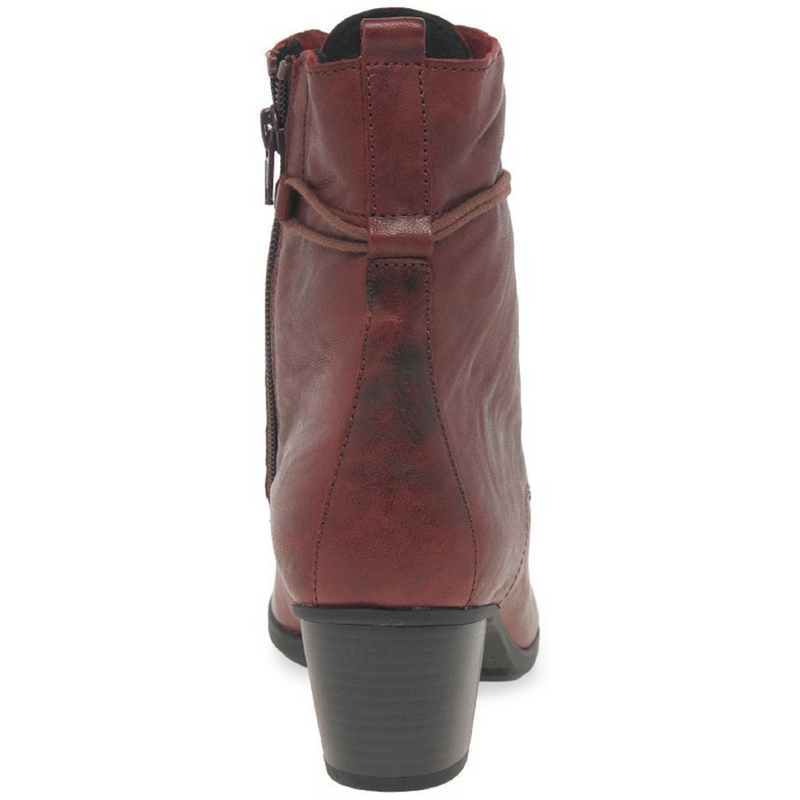 Gabor Easton Dark Red Ankle Boots