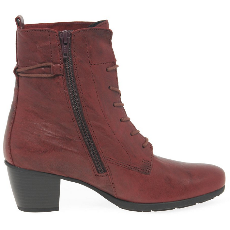 Gabor Easton Dark Red Ankle Boots