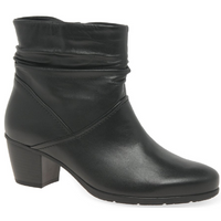 Gabor Emblem Black Ankle Boots