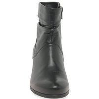 Gabor Emblem Black Ankle Boots