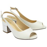 Lotus Evelyn White Sandals