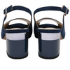 Lotus Evelyn Navy Microfibre Sandals