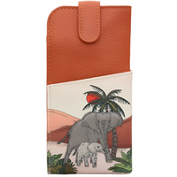 Yoshi Elephant Parade Rust Leather Glasses Case