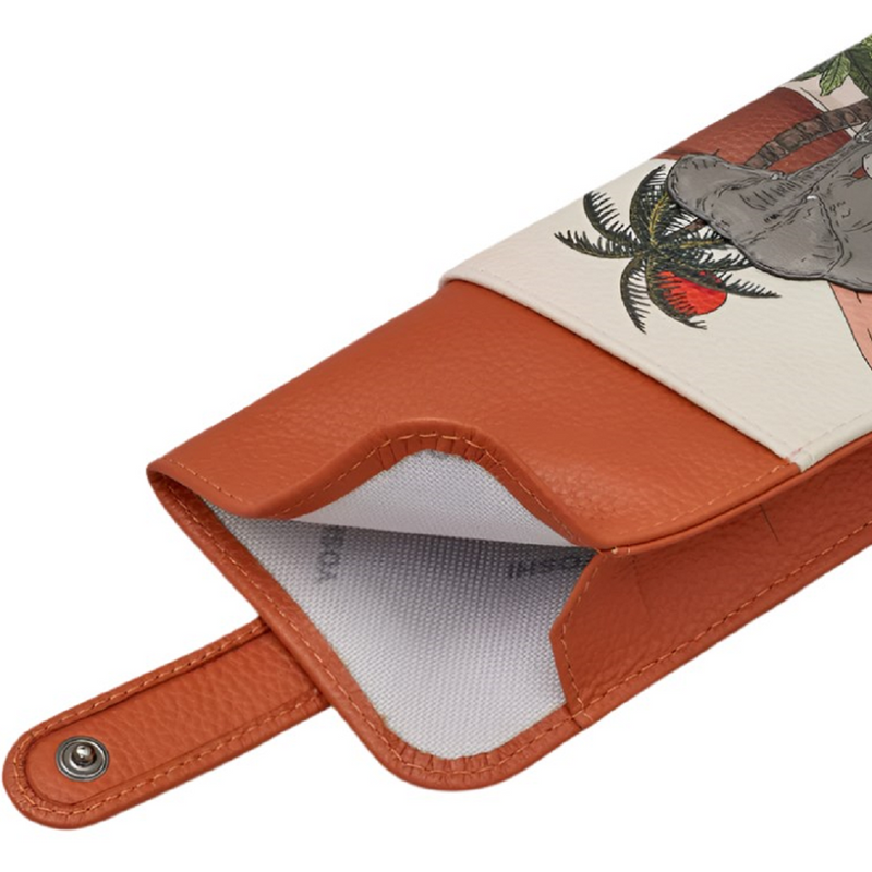 Yoshi Elephant Parade Rust Leather Glasses Case