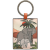 Yoshi Elephant Parade Rust Leather Keyring