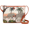 Yoshi Elephant Parade Rust Leather Cross Body Bag