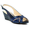 Lunar Emmerline Elegance Wedge Blue Sandals