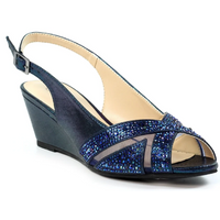 Lunar Emmerline Elegance Wedge Blue Sandals