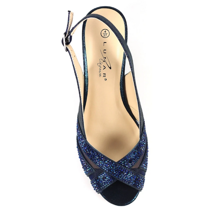 Lunar Emmerline Elegance Wedge Blue Sandals