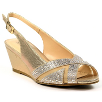 Lunar Emmerline Elegance Wedge Gold Sandals