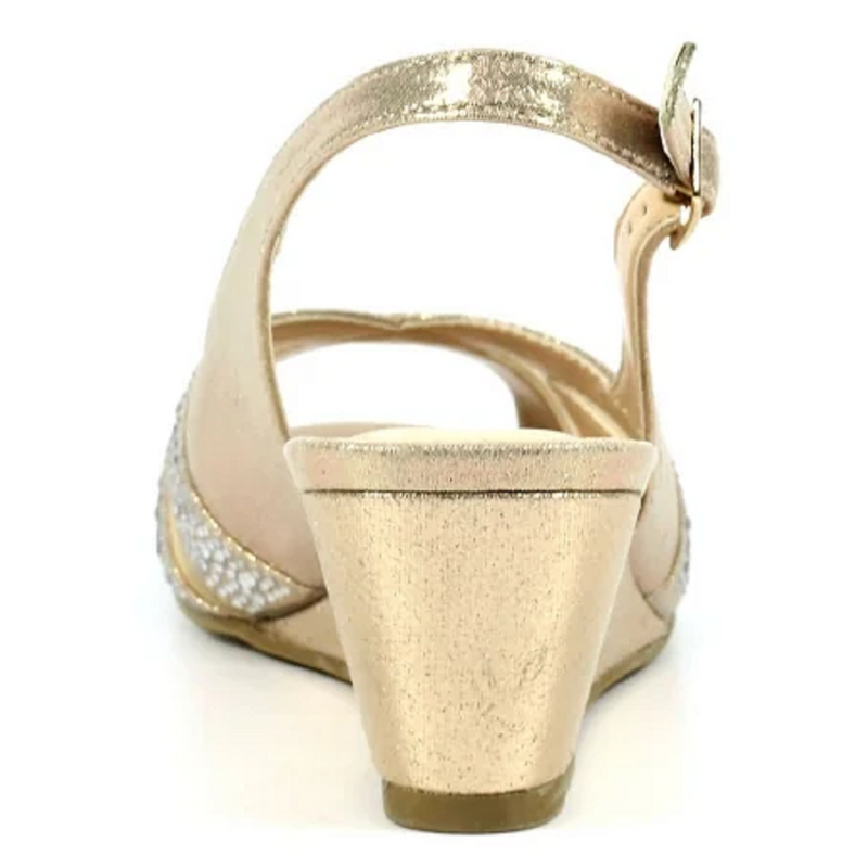 Lunar Emmerline Elegance Wedge Gold Sandals