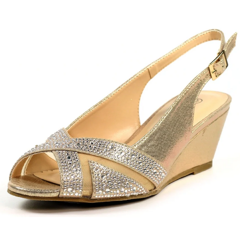 Lunar Emmerline Elegance Wedge Gold Sandals