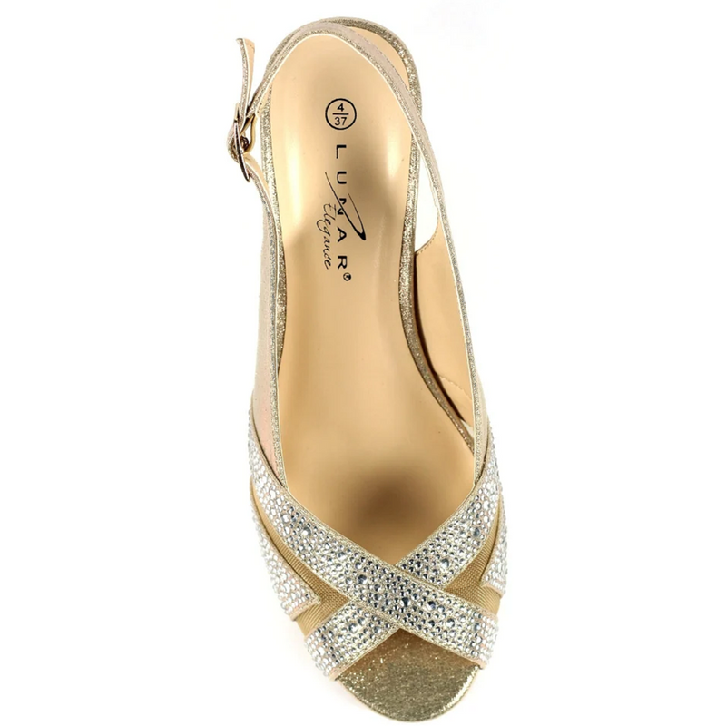 Lunar Emmerline Elegance Wedge Gold Sandals