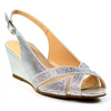 Lunar Emmerline Elegance Wedge Silver Sandals