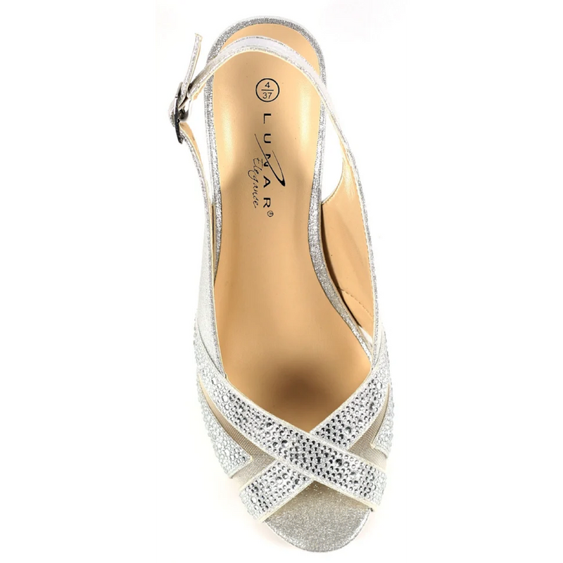 Lunar Emmerline Elegance Wedge Silver Sandals