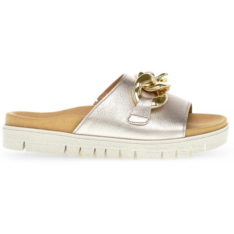 Gabor Erica Puder Gold Sandals