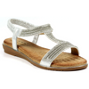 Lunar Esta Silver Sandals