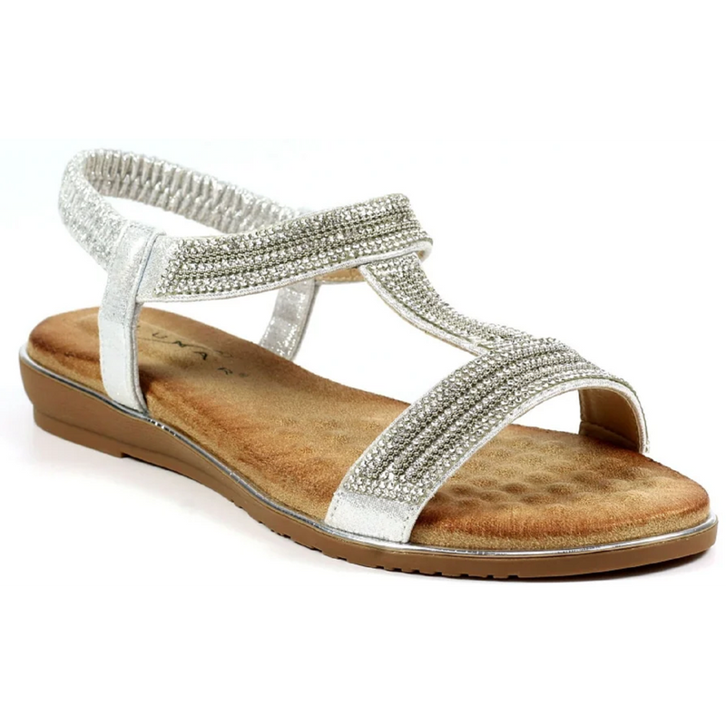 Lunar Esta Silver Sandals