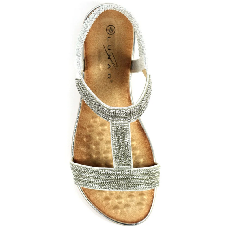 Lunar Esta Silver Sandals