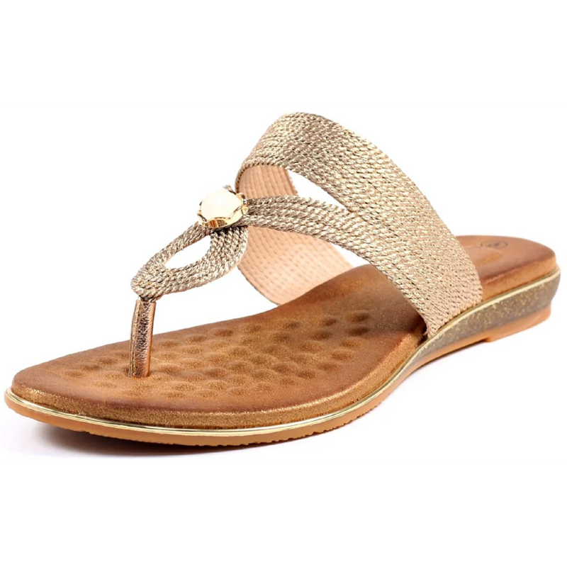 Lunar Ezra Rose Gold Sandals