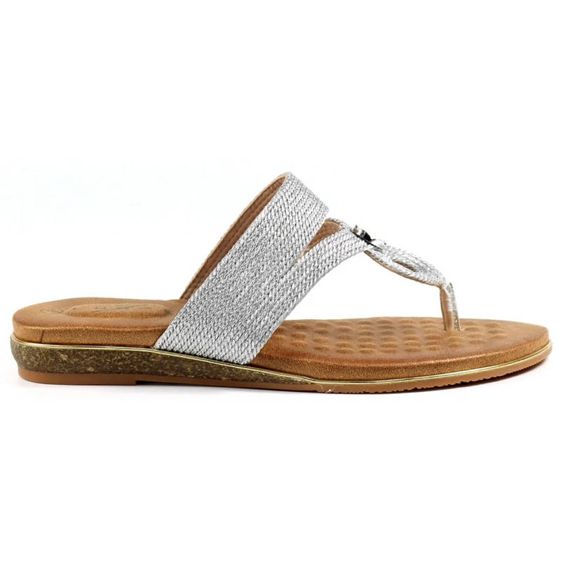 Lunar Ezra Silver Sandals