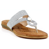 Lunar Ezra Silver Sandals