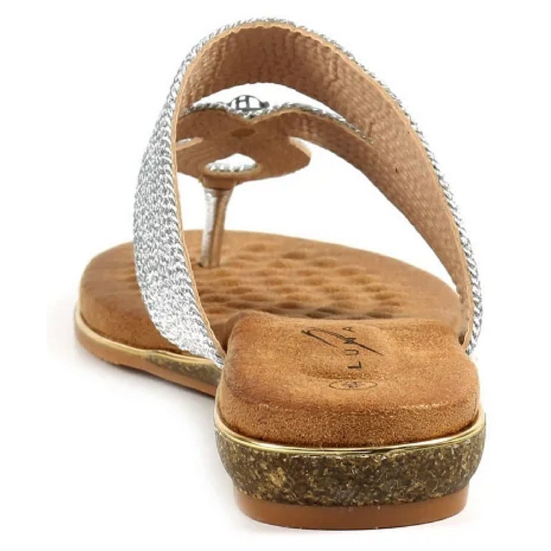 Lunar Ezra Silver Sandals