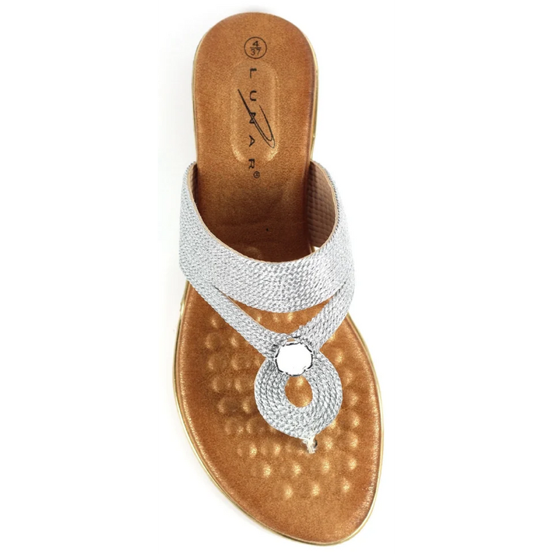 Lunar Ezra Silver Sandals