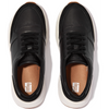 FitFlop F-Mode Leather/Suede Flatform Black Trainers