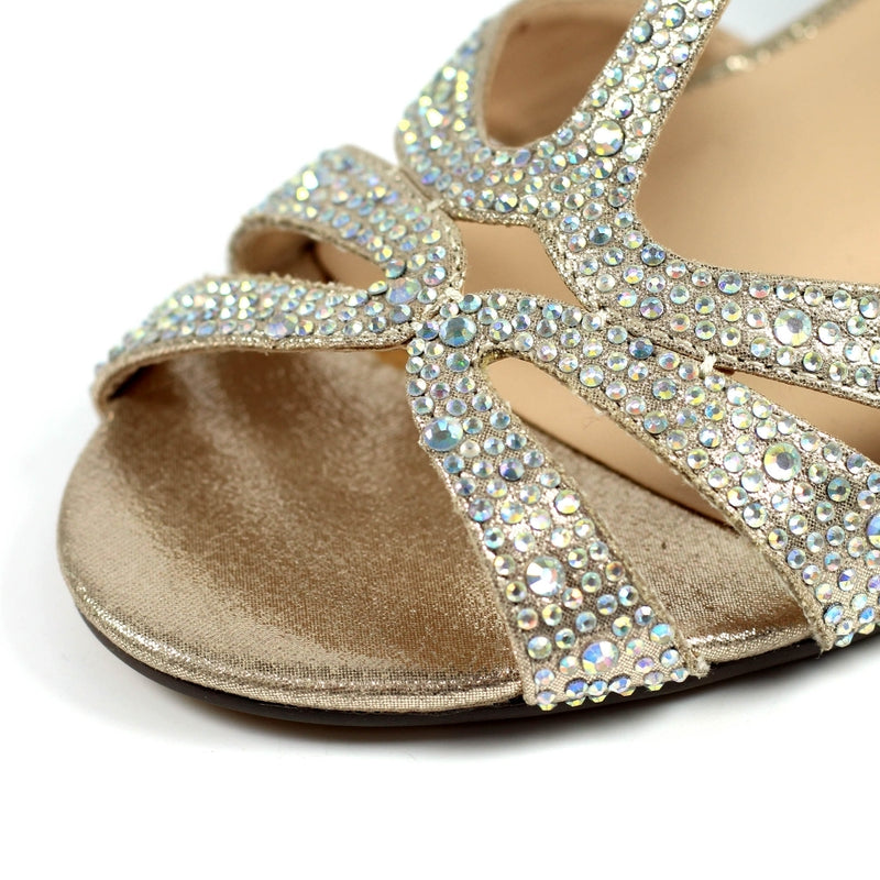 Lunar Francie Gold Gemstone Sandal