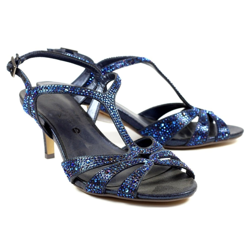 Lunar Francie Blue Gemstone Sandal