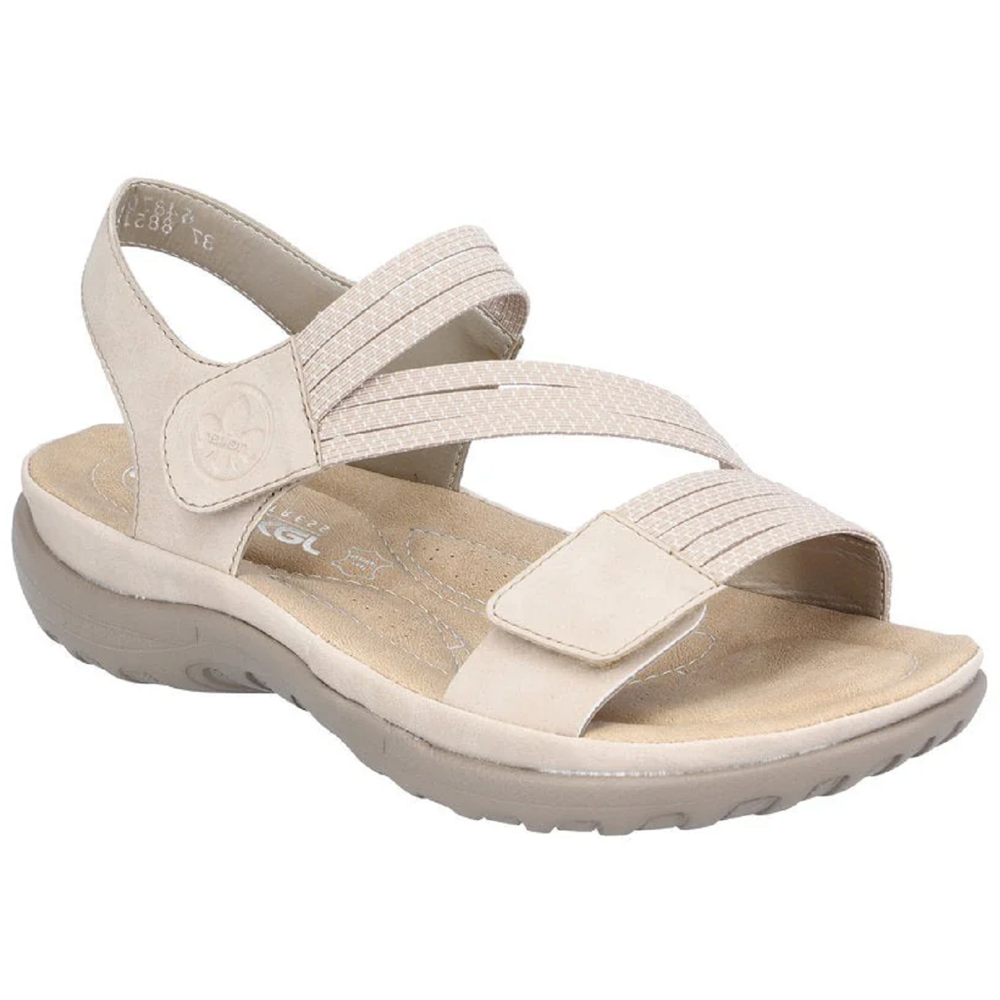 Rieker 64870-62 (Fife) Ginger Cliff Weiss Sandals