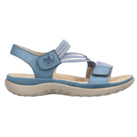 Rieker 64870-14 (Fife) Royal Jeans Weiss Sandals