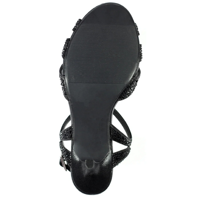 Lunar Francie Black Gemstone Sandal