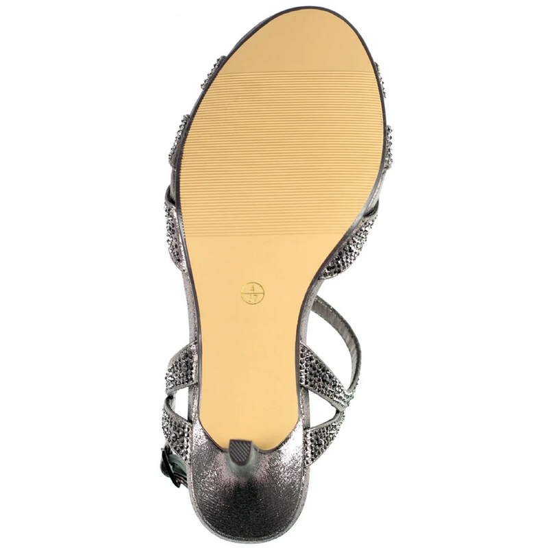 Lunar Francie Pewter Gemstone Sandal