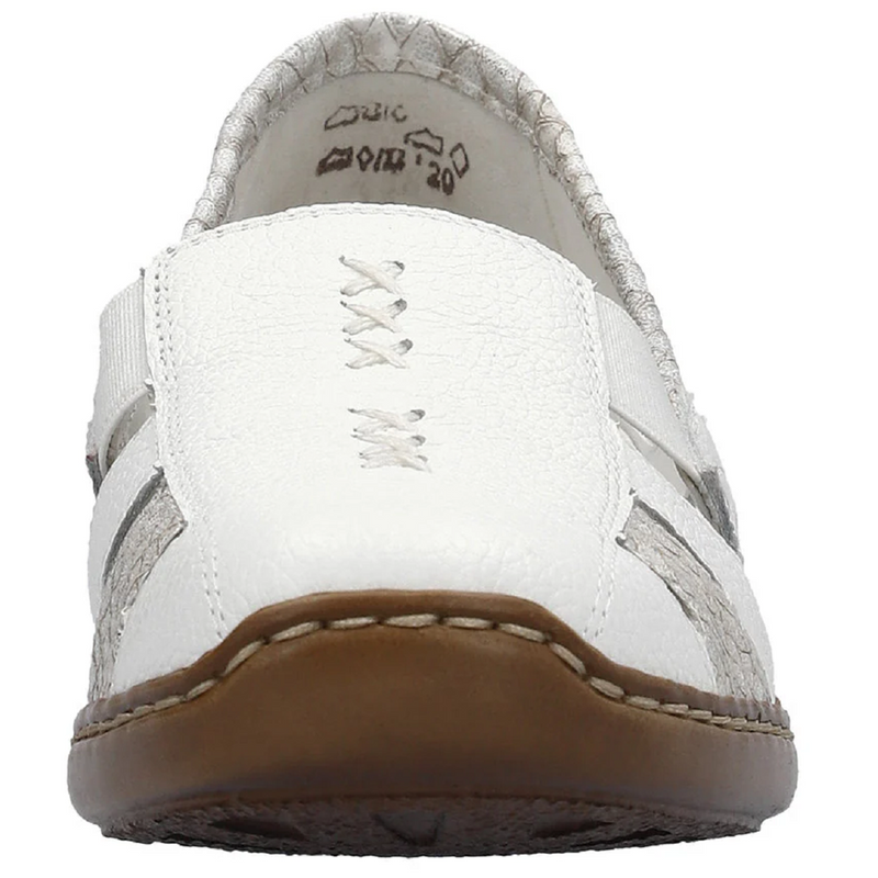 Rieker 41385-80 (Funchal) Weiss Off White Shoes