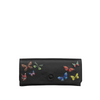 Yoshi Amongst Butterflies Black Leather Glasses Case