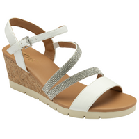 Lotus Goldie White Sandals