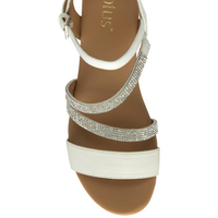 Lotus Goldie White Sandals