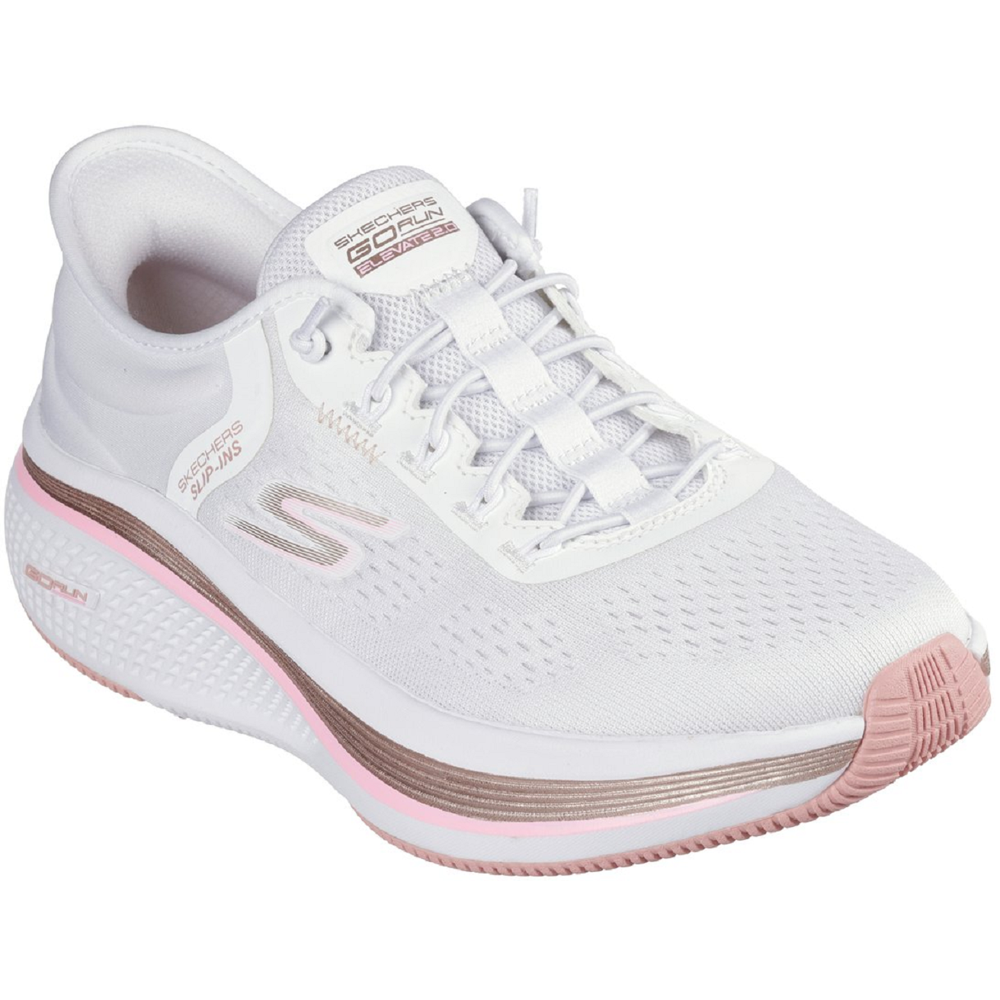 Skechers Go Run Elevate 2.0 – Banyan White/Pink Trainers