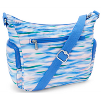 Kipling Gabb S B  Prt Diluted Blue Bag