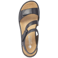 Rieker 659C7-00 (Gabi)  Black Sandals