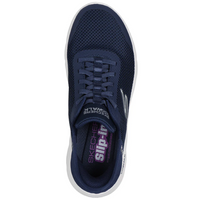 Skechers Go Walk Flex- Grand Entry Navy And White Trainers