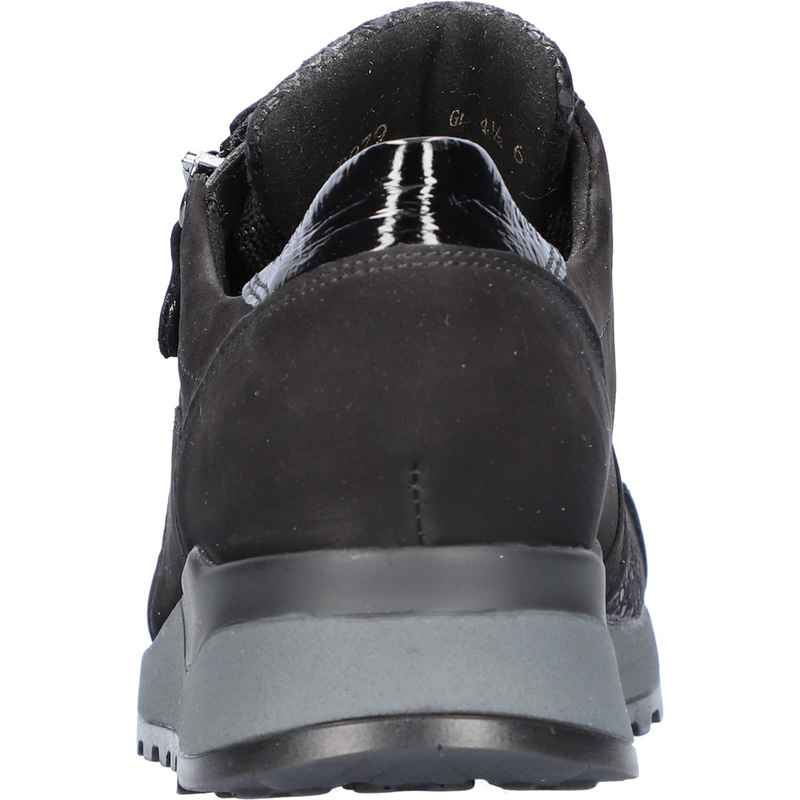 Waldlaufer Hiroko-Soft (Waltz) Black Nubuck Trainers