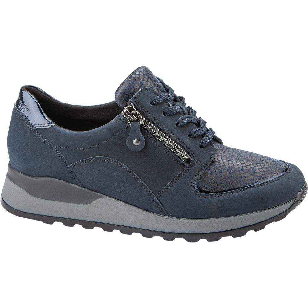 Waldlaufer Hiroko-Soft (Waltz) Navy Nubuck Trainers